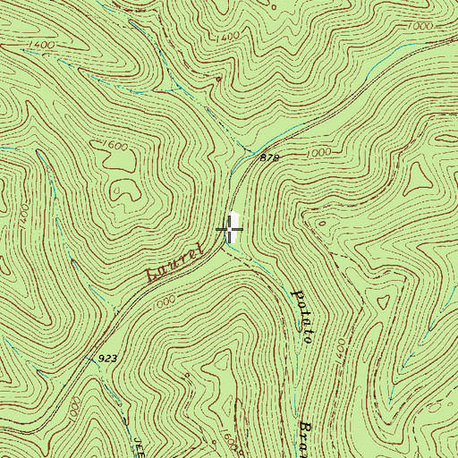 Topographic Map of Potato Branch, WV