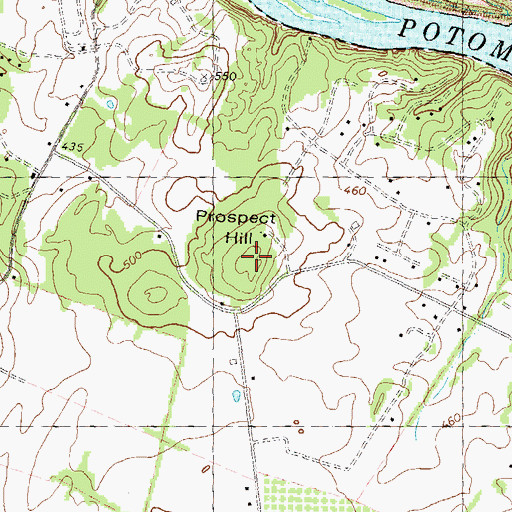 Topographic Map of Prospect Hill, WV