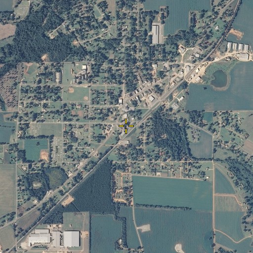 Aerial/Satellite Image of First Baptist Church, AL