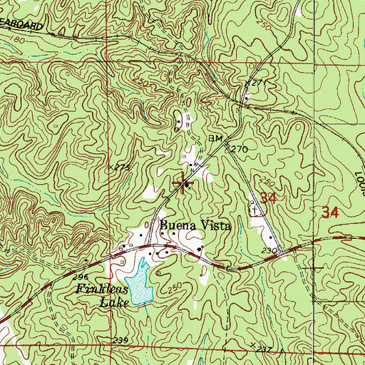 Topographic Map of Glorious Holy Church, AL