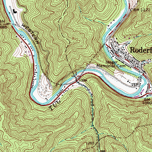Topographic Map of River Laurel Branch, WV