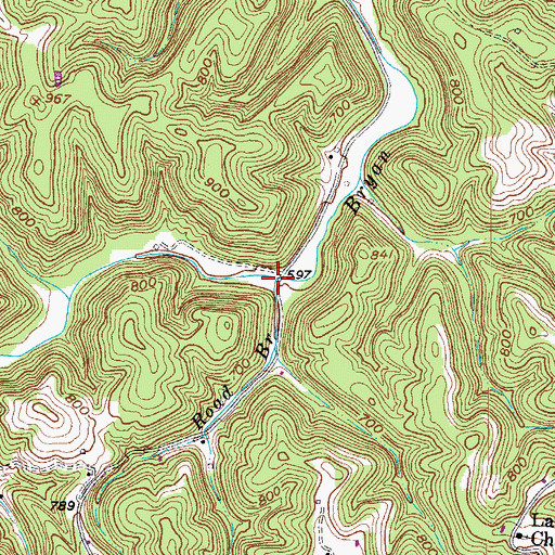 Topographic Map of Road Branch, WV