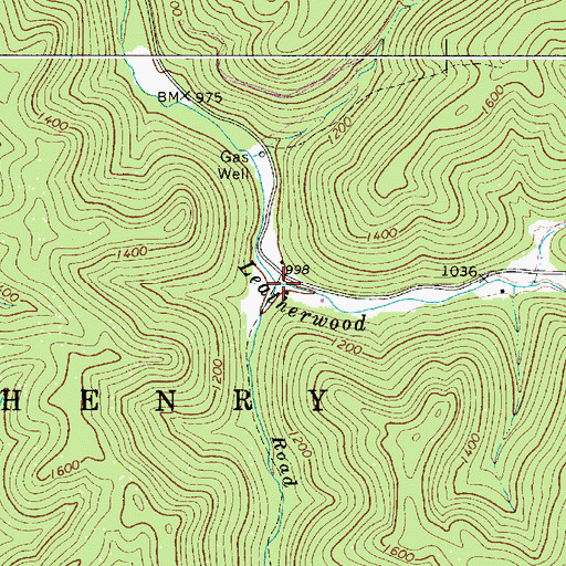Topographic Map of Road Fork, WV