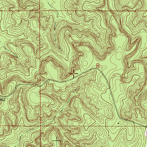 Topographic Map of Davidson Cemetery, AL