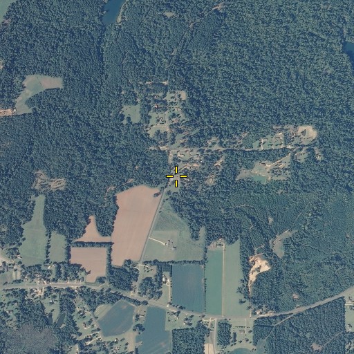 Aerial/Satellite Image of Wiggins Cemetery, AL