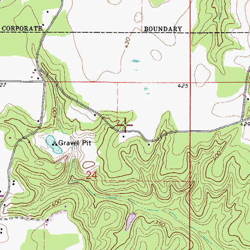 Topographic Map of Dotel Church, AL