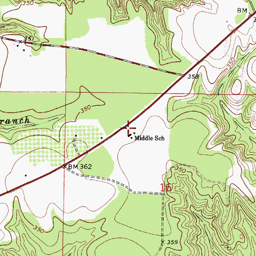 Topographic Map of Our Lady of Mount Carmel Church, AL
