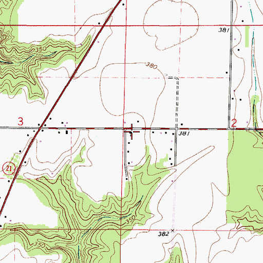Topographic Map of The Church of Jesus Christ of Latter Day Saints, AL