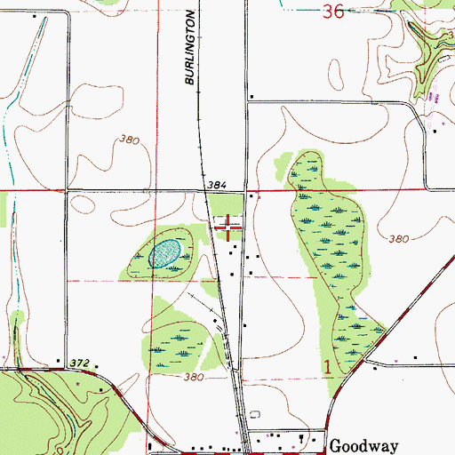 Topographic Map of Sowell Old Field Cemetery, AL