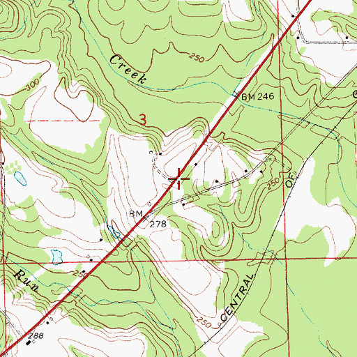 Topographic Map of Morning Star Church, AL