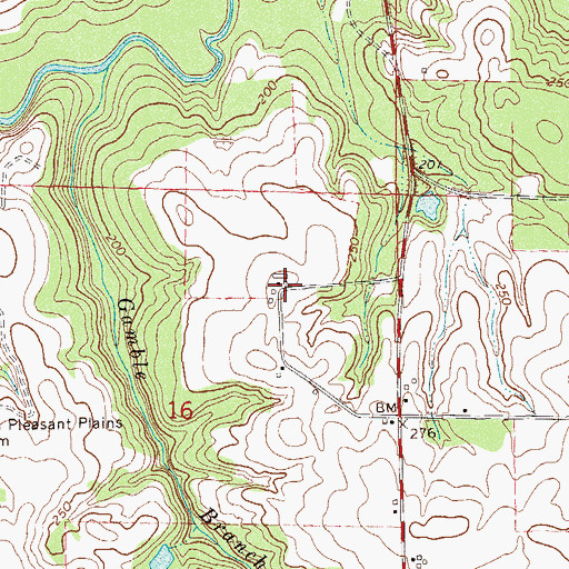 Topographic Map of Camp Abel Methodist Church Camp, AL