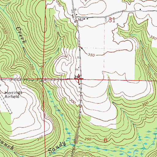 Topographic Map of Philadelphia Church, AL