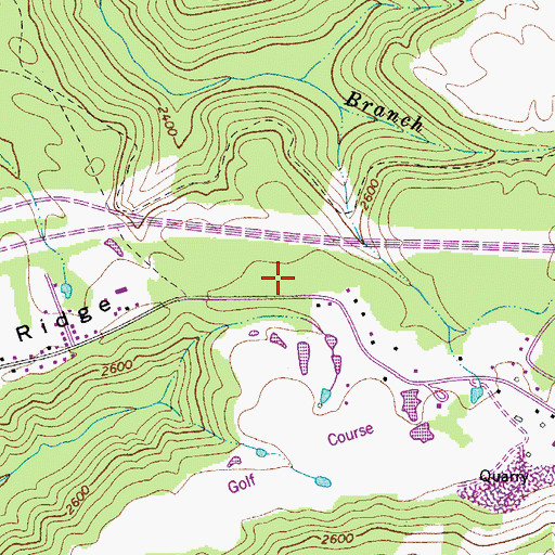 Topographic Map of Scott Ridge, WV