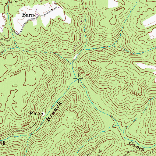 Topographic Map of Seng Branch, WV