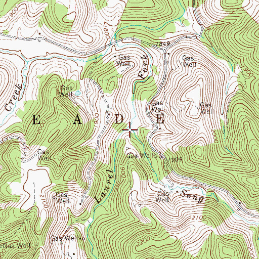 Topographic Map of Seng Run, WV