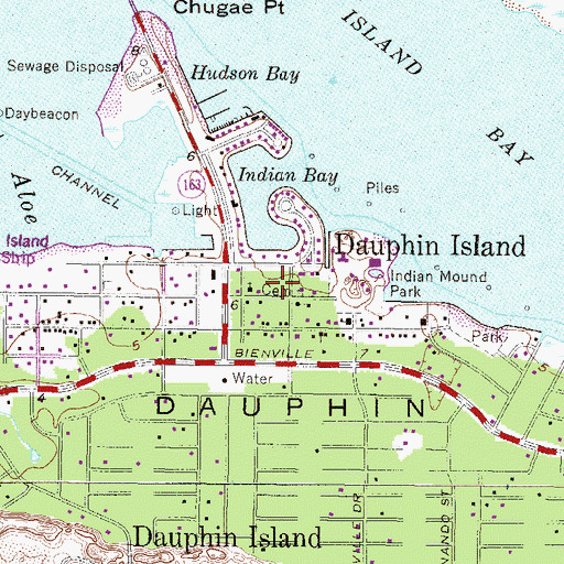 Topographic Map of Saint Francis Episcopal Church, AL