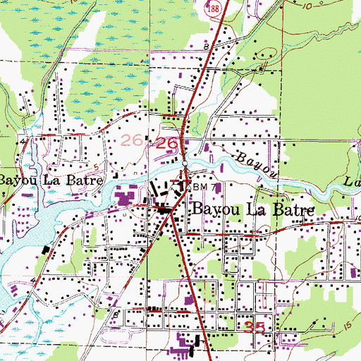 Topographic Map of Saint Margarets School, AL
