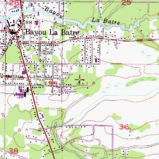 Topographic Map of Greater New Hope Baptist Church, AL