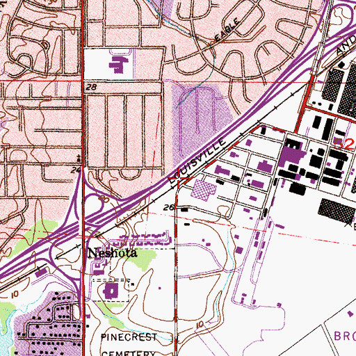 Topographic Map of Cox, AL