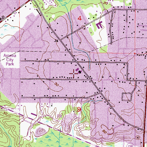 Topographic Map of Shiloh Christian School, AL