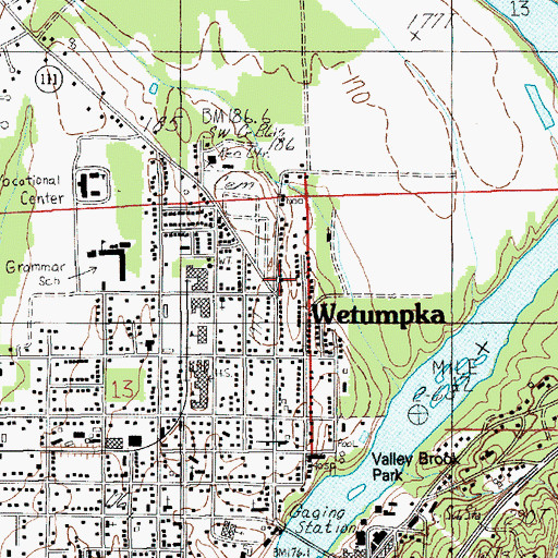 Topographic Map of Second Missionary Baptist Church, AL