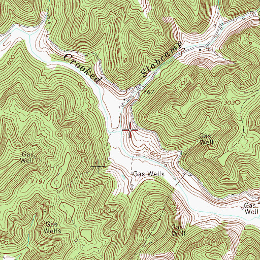 Topographic Map of Slabcamp Run, WV