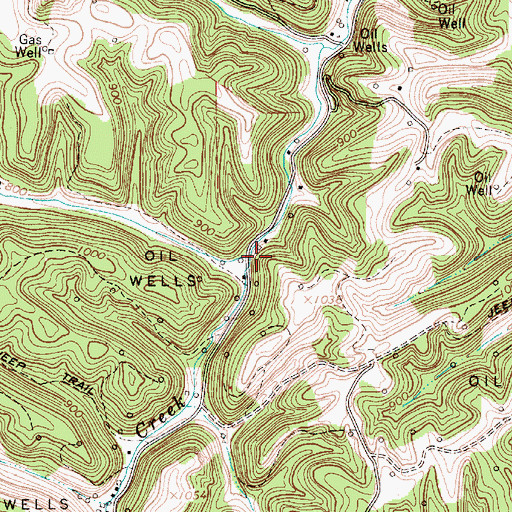 Topographic Map of Slabcamp Run, WV