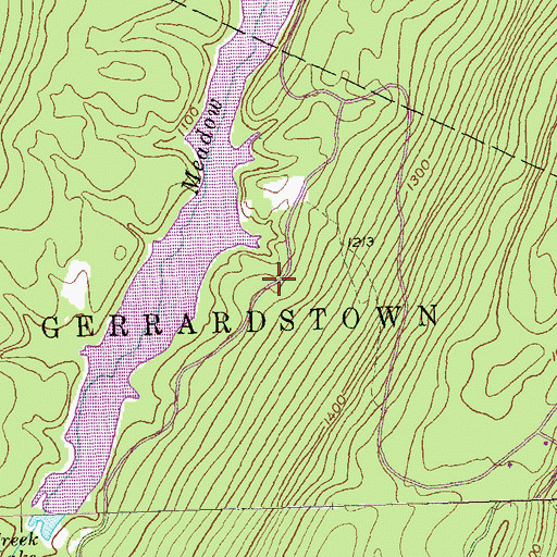 Topographic Map of Sleepy Creek Wildlife Management Area, WV