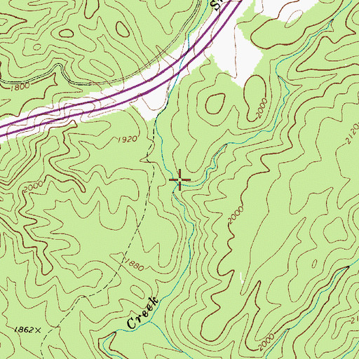 Topographic Map of Smales Branch, WV