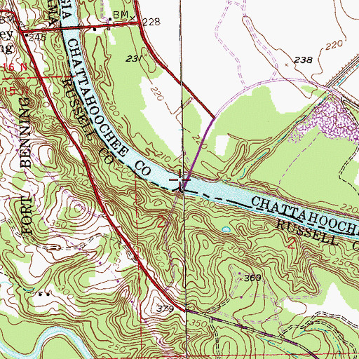 Topographic Map of Eddy Bridge, AL