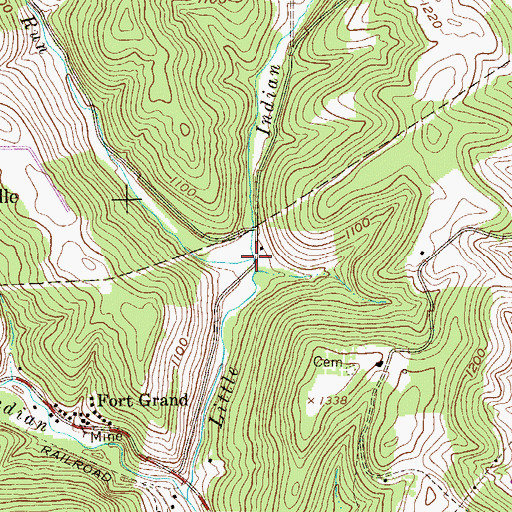 Topographic Map of Snider Run, WV