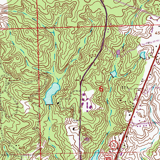 Topographic Map of Russell County Farm (historical), AL