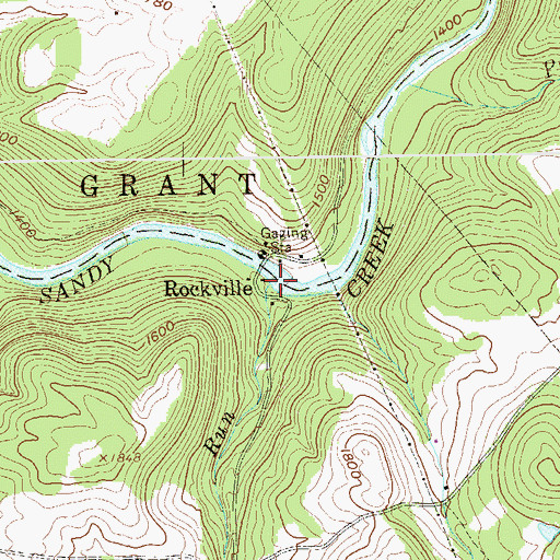 Topographic Map of Sovern Run, WV