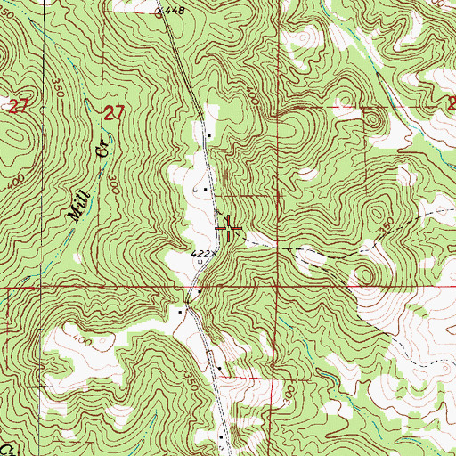 Topographic Map of Williamson Cemetery, AL