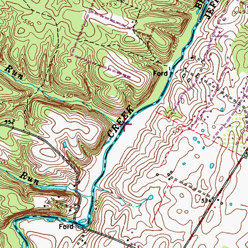 Topographic Map of Specks Run, WV