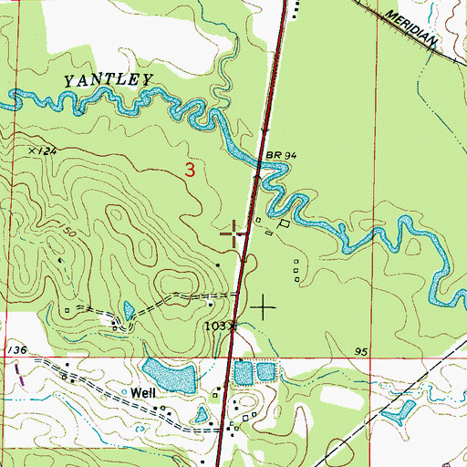 Topographic Map of Keahey Hunting Club, AL