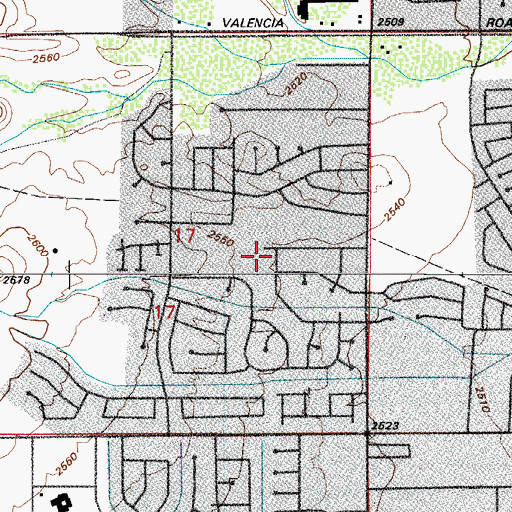 Topographic Map of Mission Ridge Park, AZ