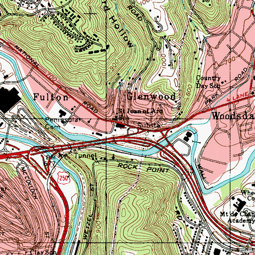 Topographic Map of Stackyard Hollow, WV
