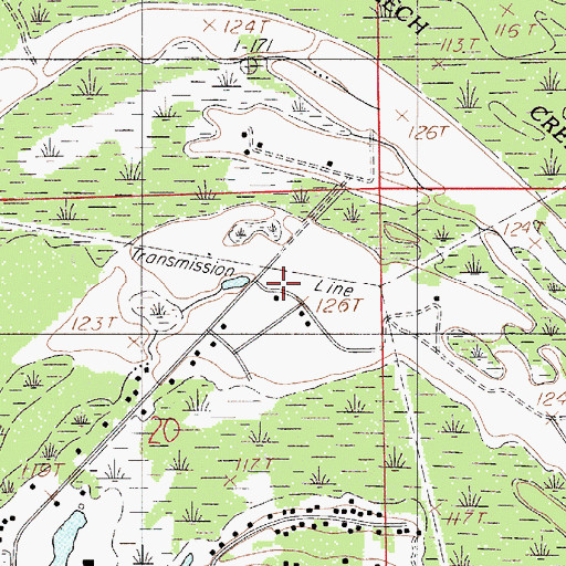 Topographic Map of Temple Love Church, AL