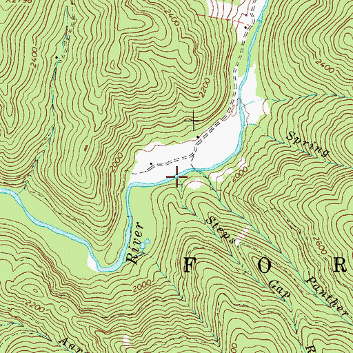 Topographic Map of Steps Gap Run, WV