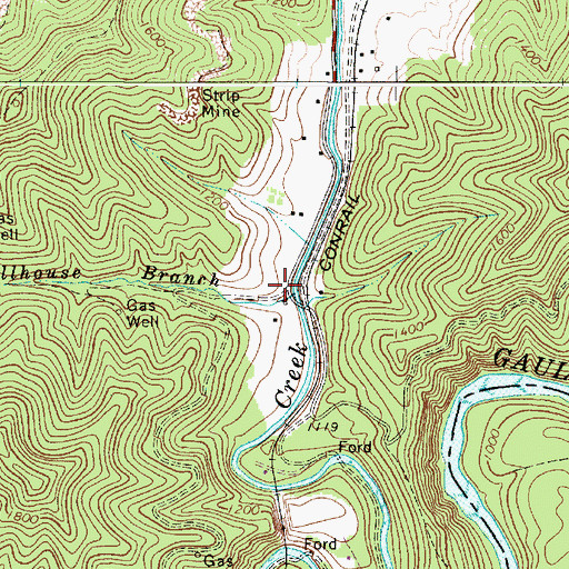 Topographic Map of Stillhouse Branch, WV