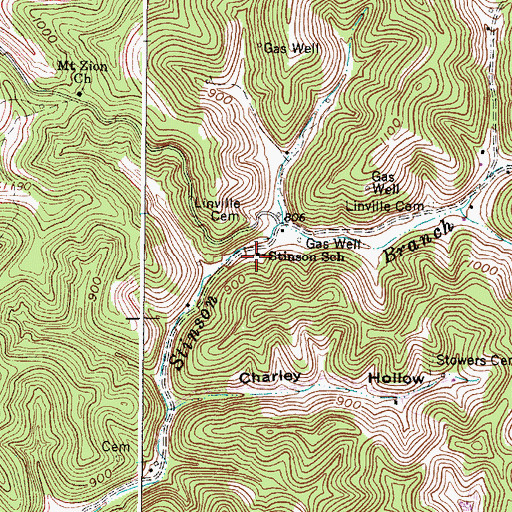Topographic Map of Stinson School (historical), WV