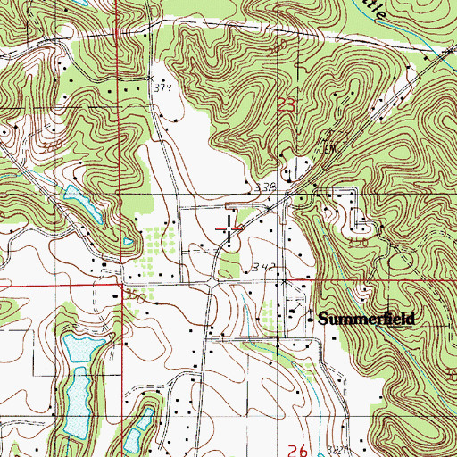 Topographic Map of New Macedonia Church, AL