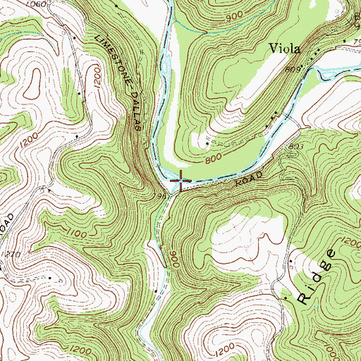 Topographic Map of Stull Run, WV