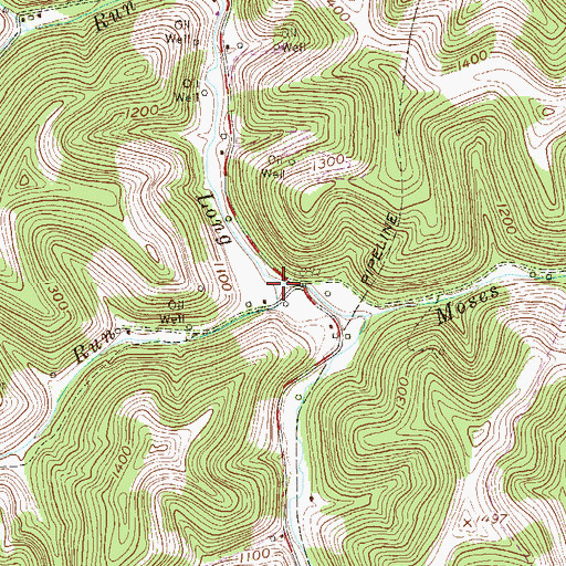 Topographic Map of Styles Run, WV