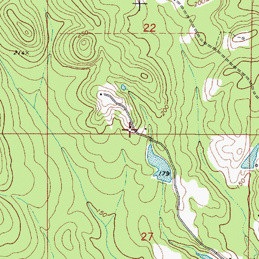 Topographic Map of Vineland Macedonia Church, AL