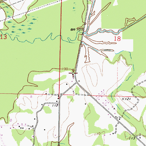 Topographic Map of New Hope Church, AL