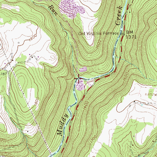 Topographic Map of Sypolt Run, WV