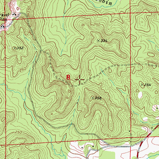 Topographic Map of Old Liberty Cemetery, AL