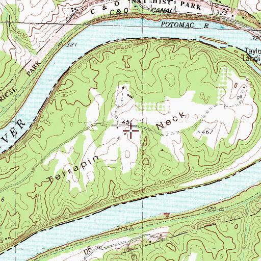 Topographic Map of Terrapin Neck, WV